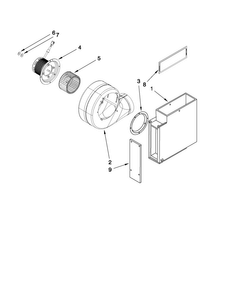Blower Unit Parts Diagram and Parts List for JED3536WS01  Jenn-Air Cooktop