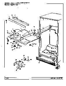 Fresh Food Compartment Diagram and Parts List for RB23KA-4AL CG96A Magic Chef Refrigerator