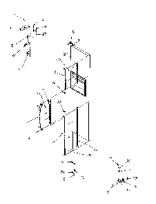 Freezer Door Diagram and Parts List for SRD325S5W-P1199401WW  Amana Refrigerator