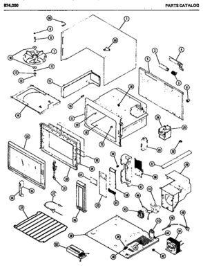 02 - Page 2 Diagram and Parts List for 874000  Maytag Microwave Oven Combo