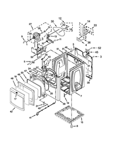 Part Location Diagram of W10369542 Whirlpool WINDOW