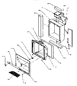 Ice And Water Cavity Diagram and Parts List for SXD20Q2W-P1162508WW  Amana Refrigerator