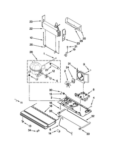 Unit Parts Diagram and Parts List for MFI2670XEB0  Maytag Refrigerator