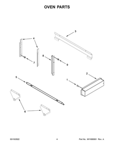 Oven Parts Diagram and Parts List for JMC2430LM00  Maytag Microwave
