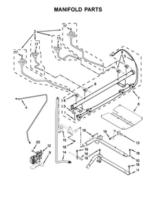 Manifold Parts Diagram and Parts List for MGR8650FZ0  Maytag Range
