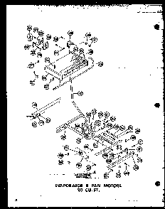 Evaporator & Fan Motors 20 Cu. Ft. Diagram and Parts List for T16J-P60178-1W  Amana Refrigerator