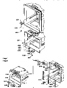Light Switches And Drain Funnel Diagram and Parts List for 67277-P1311001WL  Amana Refrigerator