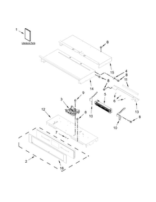 Control Panel Parts Diagram and Parts List for JJW3830DS00  Jenn-Air Wall Oven