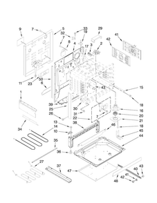 Chassis Parts Diagram and Parts List for JDS9860CDS00  Jenn-Air Range