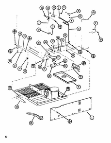 Heat Exchanger (tl22n/p1106215w) (tli22n/p1106224w) Diagram and Parts List for TL18N-P1106211W  Amana Refrigerator