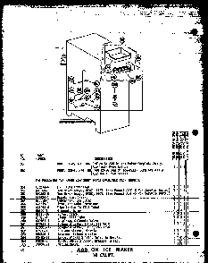 Add On Ice Maker 18 Cu. Ft. Diagram and Parts List for T16N-C-P60236-42WC  Amana Refrigerator