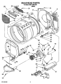 BULKHEAD PARTS, OPTIONAL PARTS (NOT INCLUDED) Diagram and Parts List for MDE17MNAZW1  Maytag Dryer
