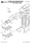 Part Location Diagram of W10011480 Whirlpool FRONT