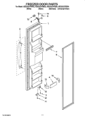 Part Location Diagram of WPW10307490 Whirlpool Door Shelf Trim