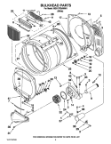 BULKHEAD PARTS Diagram and Parts List for MDG17PDAWW1  Maytag Dryer