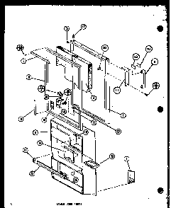 Lower Door Parts Diagram and Parts List for TM14G-L-P75658-14WL  Amana Refrigerator