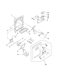 Part Location Diagram of W10204970B Whirlpool COVER-FRNT