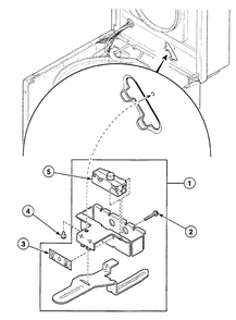 Lid Switch Diagram and Parts List for SWT120LN  Speed Queen Washer