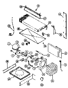 Unit Compartment & System Diagram and Parts List for GT19A43LV  Maytag Refrigerator