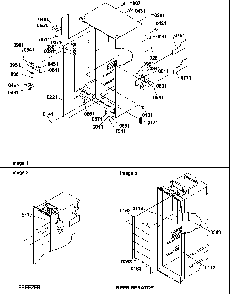 Cabinet Parts Diagram and Parts List for SRD528VW-P1320402WW  Amana Refrigerator