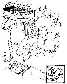 Unit Compartment & System Diagram and Parts List for JRT236B MAJ95C Jenn-Air Refrigerator