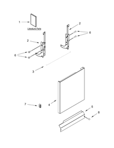 Part Location Diagram of W10590893 Whirlpool Technical sheet