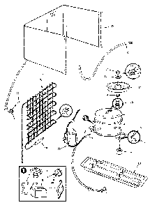 Unit Compartment & System Diagram and Parts List for WCG-H9B M87-S-002 Jenn-Air Wine and Beverage Cooler
