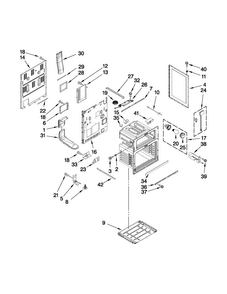 Chassis Parts Diagram and Parts List for MER6755AAS26  Maytag Range