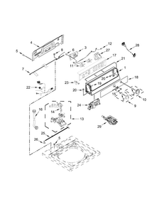 Part Location Diagram of W10698210 Whirlpool BRACKET