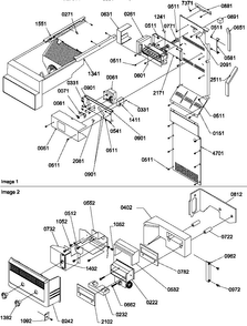 Ice Maker/controls Diagram and Parts List for SRD22S3W-P1190319WW  Amana Refrigerator