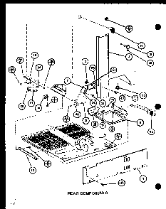 Section 15 Diagram and Parts List for BW20K-P7812510W  Amana Refrigerator