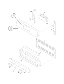 Backguard Diagram and Parts List for CRG3490LWE  Crosley Range