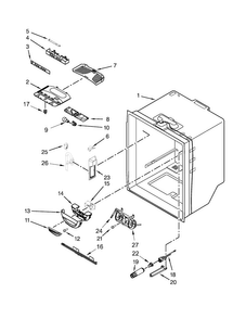 Refrigerator Liner Parts Diagram and Parts List for JFC2290VEM8  Jenn-Air Refrigerator