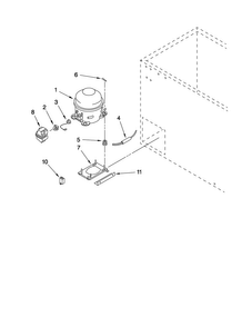 Unit Parts Diagram and Parts List for AQC0901TRW03  Amana Freezer