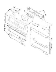 Control Panel Parts Diagram and Parts List for AGR5844VDS2  Amana Range