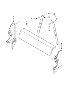 Backguard Parts Diagram and Parts List for AGG222VDW2  Amana Range