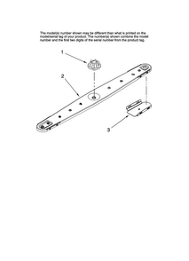 Lower Washarm Parts Diagram and Parts List for MDB8951BWB41  Maytag Dishwasher