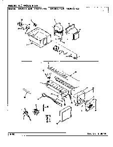 Ice Maker & Bin Diagram and Parts List for RB23KA-4AW BG97C Magic Chef Refrigerator