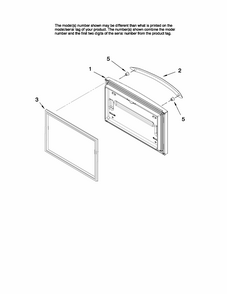 Freezer Door Parts Diagram and Parts List for G37026FEAW10  Maytag Refrigerator