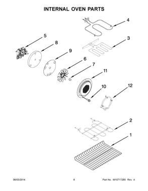 05 - INTERNAL OVEN PARTS Diagram and Parts List for YMET8820DS00  Maytag Range