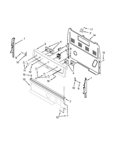 Control Panel Parts Diagram and Parts List for ACR3130BAW0  Amana Range