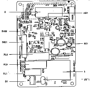Circuit Board Diagram and Parts List for 56568200790  Kenmore Microwave