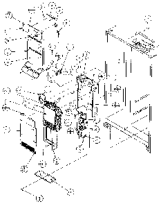 Evaporator And Air Handling Diagram and Parts List for 36768-P1135803W  Amana Refrigerator