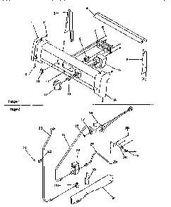 Backguard And Gas Supply Diagram and Parts List for ARG7301W-P1143324NW  Amana Range