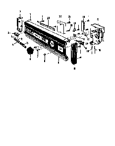 Control Panel Diagram and Parts List for DCR-225-1C-OM  Caloric Dishwasher