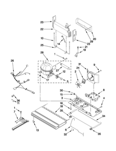 Unit Parts Diagram and Parts List for JFI2089AEP8  Jenn-Air Refrigerator