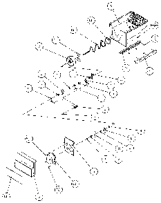 Crushed Ice Bucket Diagram and Parts List for 36271-P1121801W  Amana Refrigerator