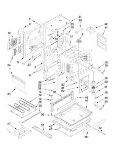 Part Location Diagram of W10312218 Whirlpool BAFFL-CONV