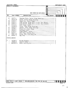 Doors Page 3 Diagram and Parts List for 19504-0A  Admiral Refrigerator