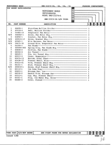 Freezer Compartment Page 2 Diagram and Parts List for 23274A  Admiral Refrigerator